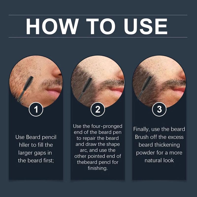 Rozino Beard Root Touch-Up - Covers Gray Hair, Gentle & Skin Friendly, Fast Application, Natural Film-Forming Formula, Smooth Silky Paste for Rich Beards