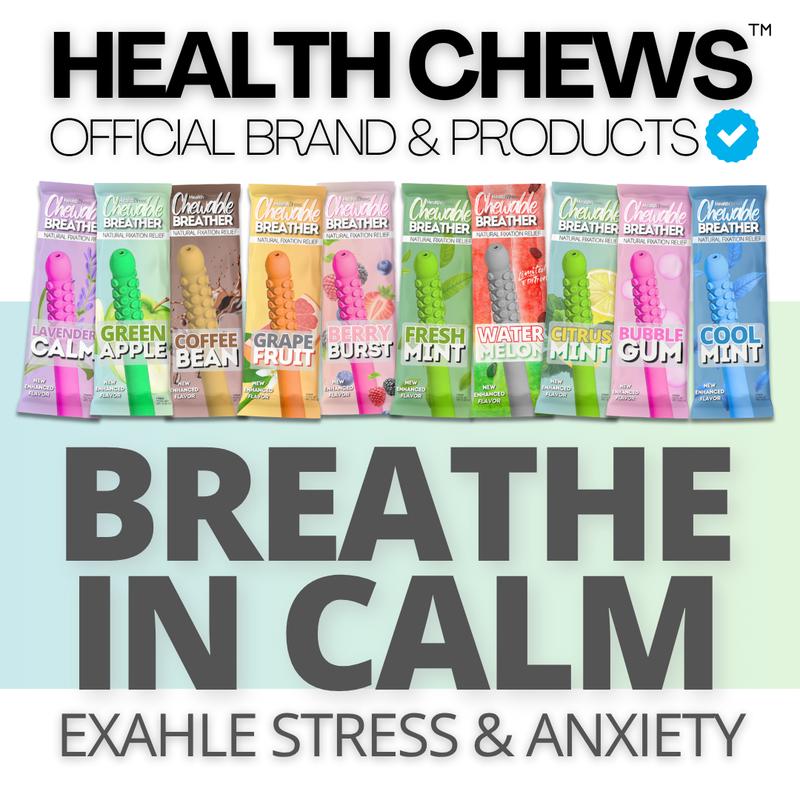 Chewable Breather PuffBars Aromatherapy Essential Oil 3-Pack Sampler with Refills Craving Puffer Relief Help for Quitting Bad Habits Essential Oil to Quit Vaping and Quit Smoking Naturally