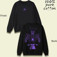 Black round neck hoodie