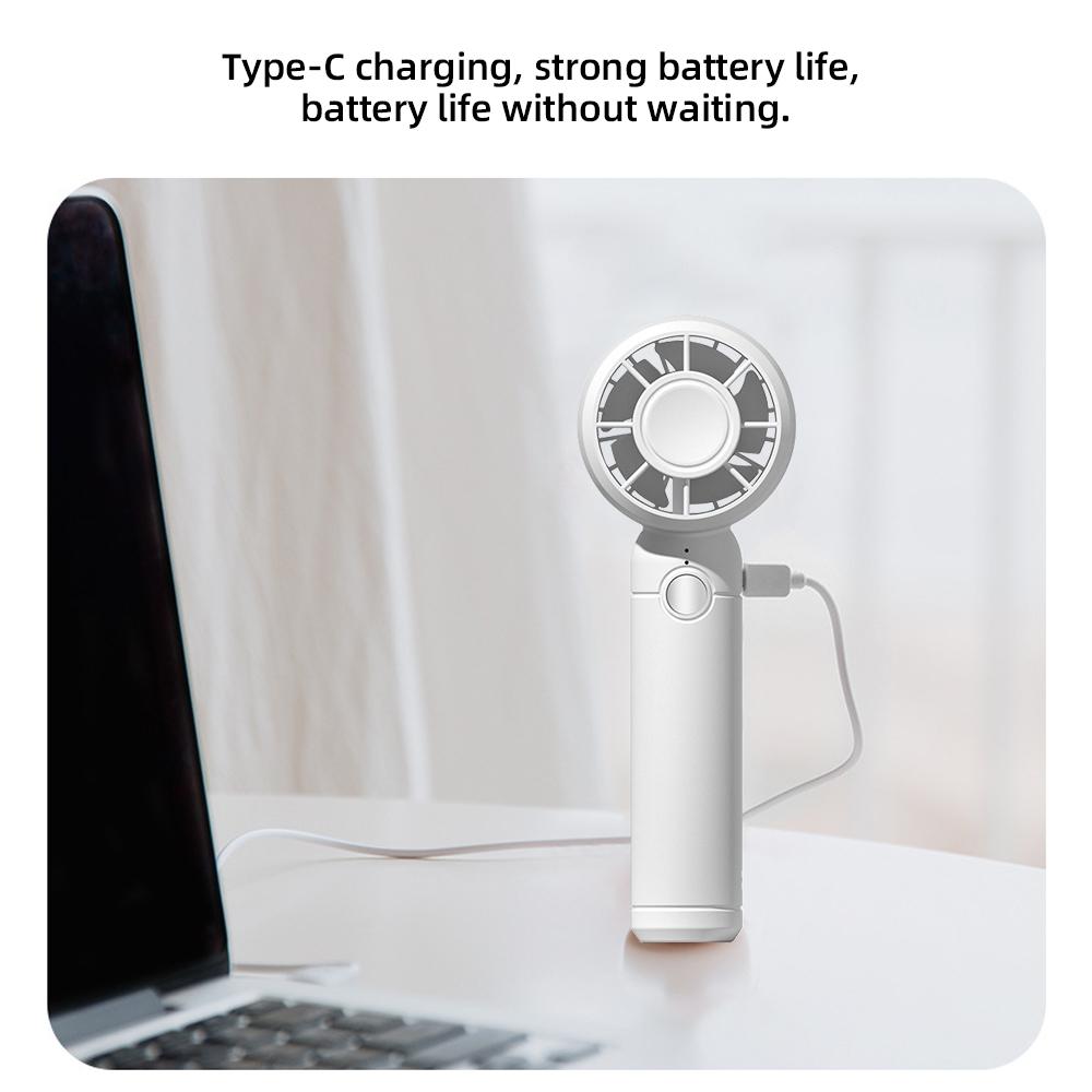 Electric Mini Fan Refrigeration Handheld Fan USB Rechargeable Portable Cooling Fan Air Cooler with Compact Design
