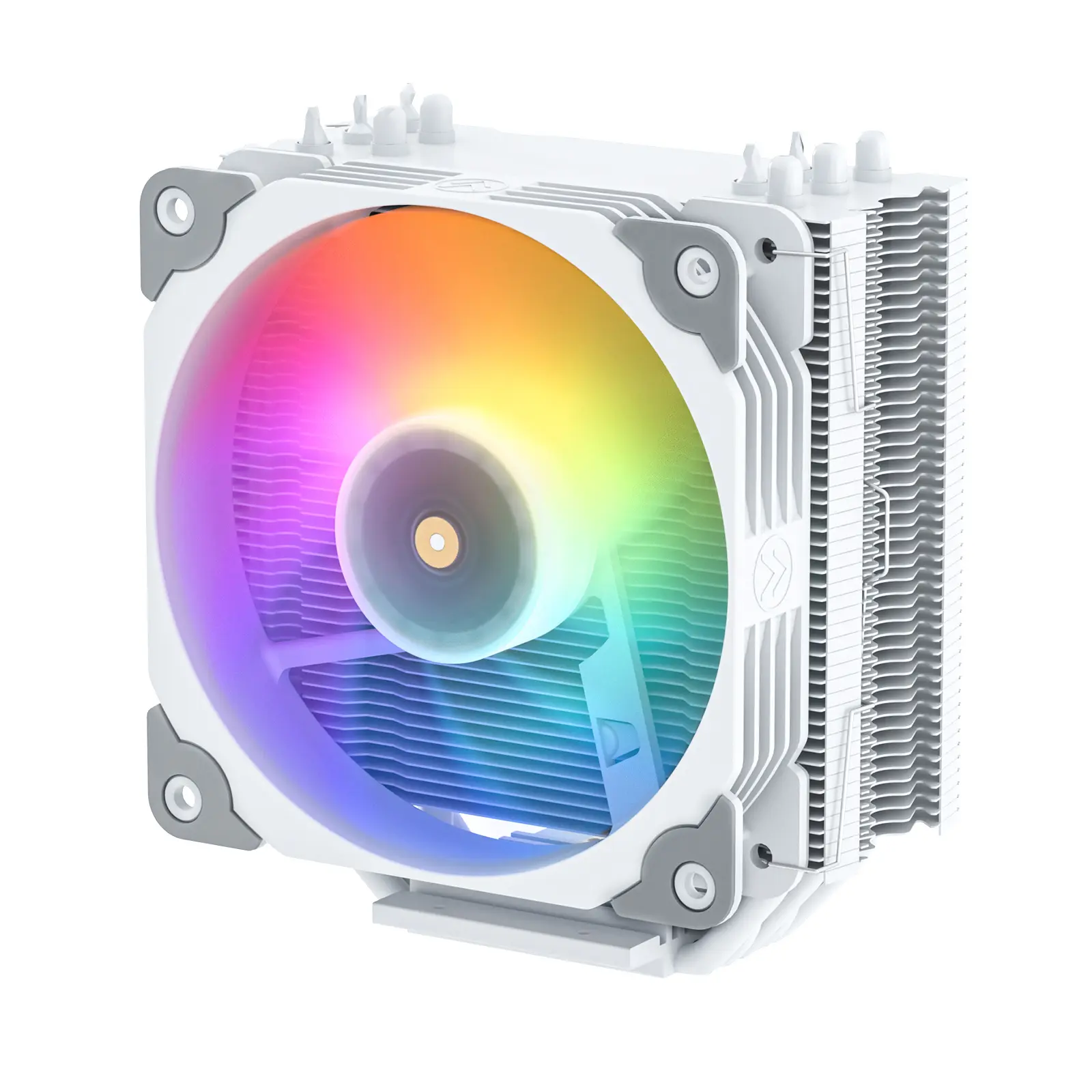 Vetroo V5 White CPU Cooler, 120mm 5 Heat Pipes PWM ARGB Fan for Intel LGA 1700/1200/115X AMD/AM4