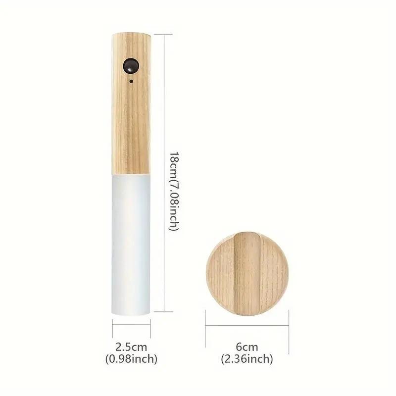 Multifunctional Motion Sensor Night Light LED Rechargeable Magnetic Wall Lamp, Easy Install Portable Wireless Design for Hallway Bedroom Stairs