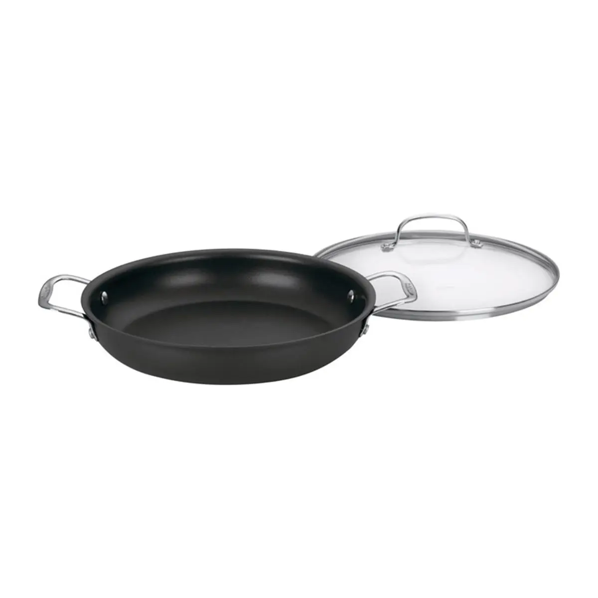 Cuisinart 6243752 12 in. Chefs Classic Stainless Steel Saute Pan, Black