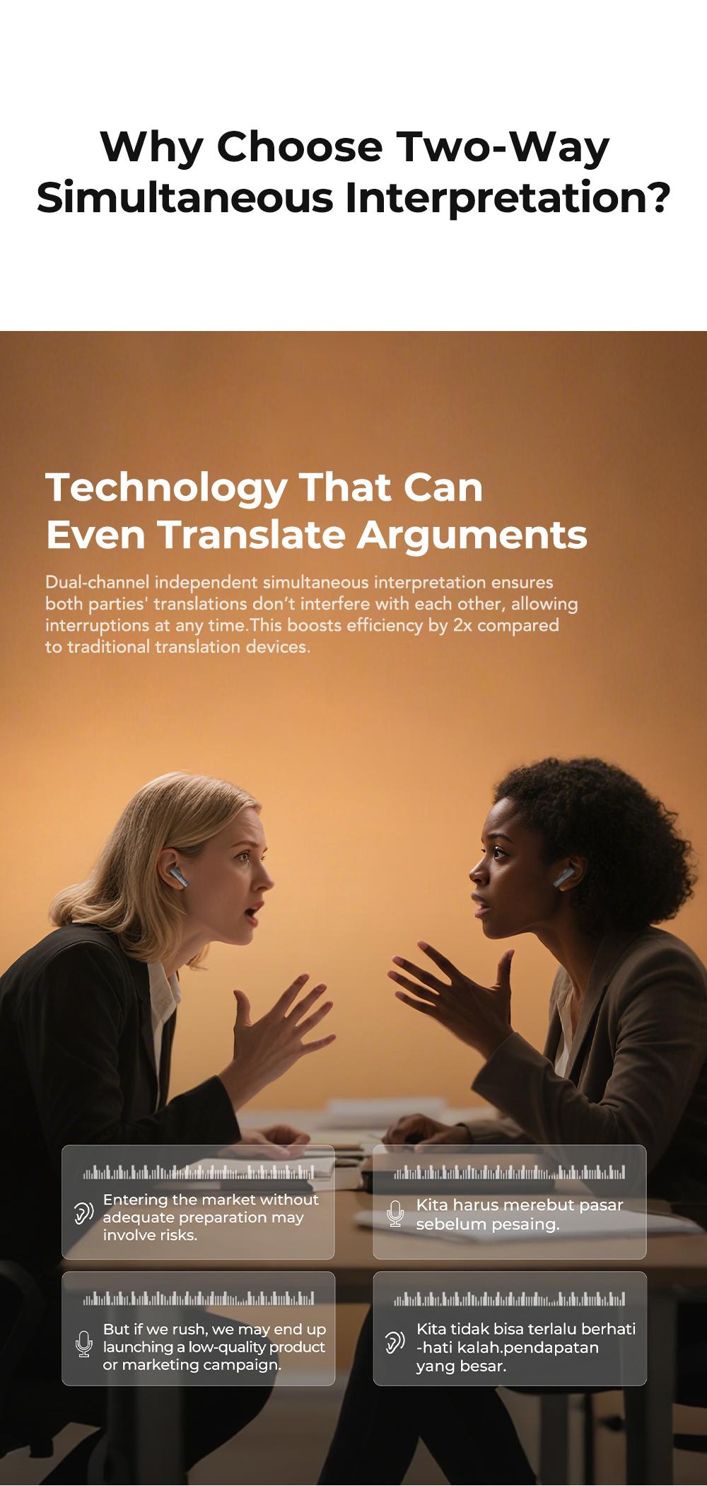 HTC NE40 AI Headset Translates 134 Languages Wireless Earbuds with App-Assisted Two-Way Translation, Noise Cancelling, Clear Calls, Smart Screen Case, Bluetooth 5.4, Perfect for Travel & Daily Use