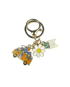 Van + Daisy Enamel Keychain – Plant Lady Charm