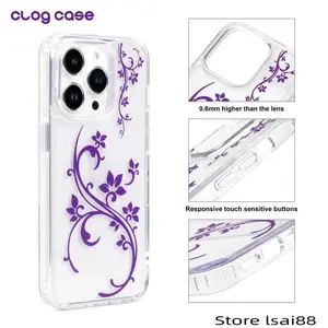 lsai "La Fleur" Flower Phone Case (Purple, Red, Blue, Yellow) .8lsai