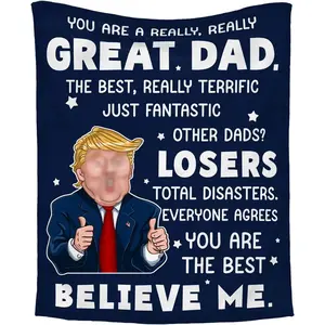 Gifts for Dad - Father's Day, Christmas, Birthday Gifts for Dad from Daughter, Son, Husband Gifts from Wife, New Dad, Bonus Dad Gifts, Funny Gifts for Men - Fleece Throw Blankets