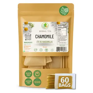 VIRAL Manzanilla Té (Chamomile Tea) – 60 Tea Bags – 100% Natural, Vegan, Herbal – Gluten-Free, Non-GMO – by Bexpertsusa