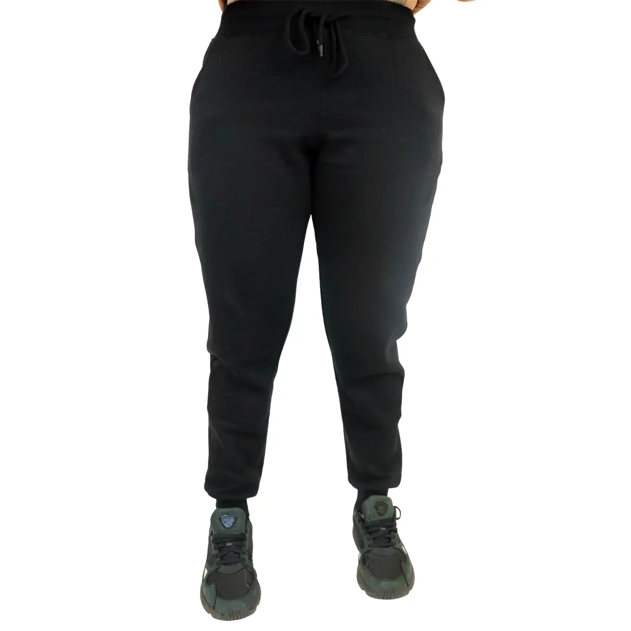 Cozy Let's Chill Fleece Joggers - Black, Side Pockets, All Seasons Sweat Pants Comfortable Sweats Fall