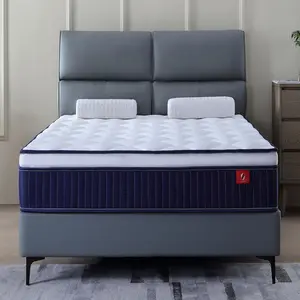 Twin/Twin XL/Full/Queen/King Mattress, 10 Inch Memory Foam Mattress with Pocket Spring, Hybrid Mattress,  Medium Firm Mattresses in a Box for Pressure Relief/Motion Isolating/CertiPUR-US Certified, Blue