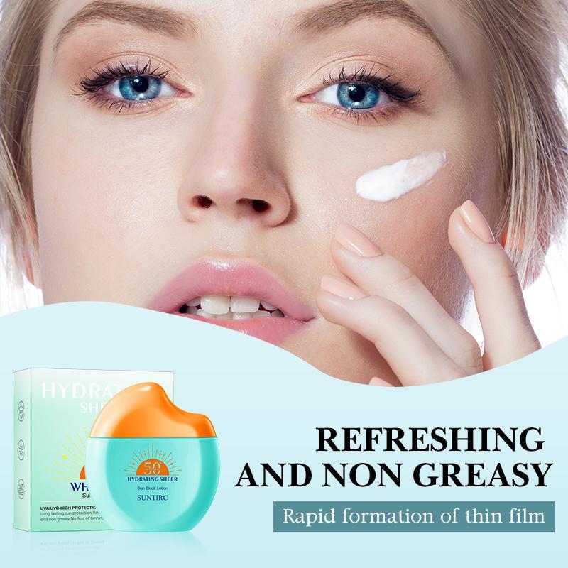 Sun Advanced Hydration Ultra-Lightweight Face Sunscreen SPF 50 with Hyaluronic Acid & Humectants, Hydrating Sunscreen for Face, Non Comedogenic and Hypoallergenic,