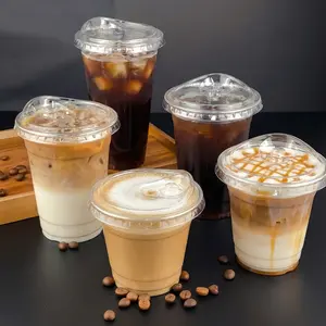50 Sets of Disposable Cups with Lids Plastic Cups for MilkTea Iced Coffee Lightweight Versatile Drinkware Suitablefor Dining Work Home Use Drinkware Beverage Tumbler Summervibes Reusable Cups For Home Use Reusable Cups For Daily Life tiktokshopspringglowu