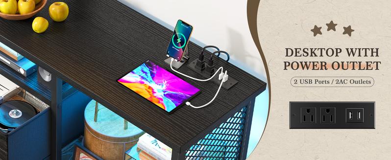 RaybeeFurniture TV Stand with Mount and Power Outlet and LED for 32-65 Inch TVs, Swivel and Adjustable TV Stand for Bedroom with 2 Fabric Drawers, Modern Entertainment Center RaybeeFurniture TV Stand with Mount and Power Outlet and LED for 32-65 Inch TVs, Swivel and Adjustable TV Stand for Bedroom with 2 Fabric Drawers, Modern Entertainment Center