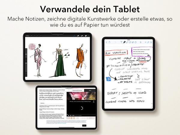 ESR Screen Protector for iPad Air 11"/13"&iPad Pro 11"/13"&iPad A16 11/10, Bubble-Free, Easy Installation, 9H Tempered Glass Film with UltraFit Tray