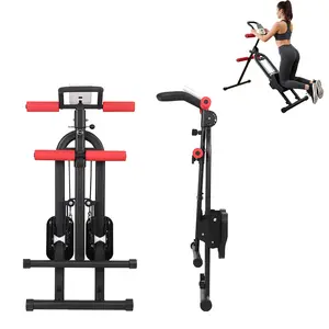 Portable Folding Stair Stepper, Home Stair Climber Exercise Equipment, Full Body Workout Trainer for Core Arms Legs Glutes