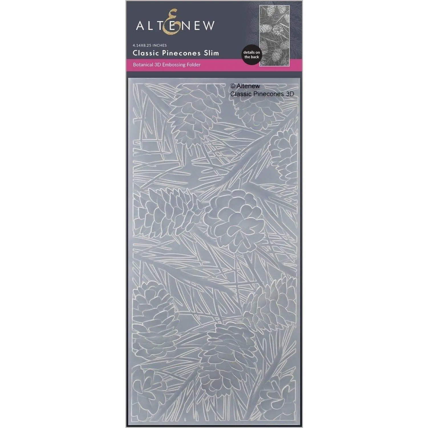 Classic Pinecones Slim 3D Embossing Folder
