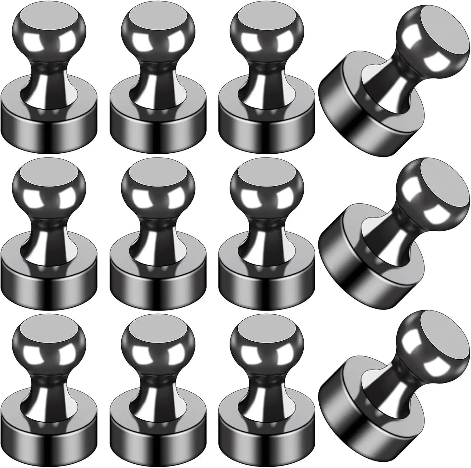 [New Deal] 12Pcs Compact High-Strength Copper Fridge Magnets, Small Magnetic Attachment for Whiteboard, Office, Kitchen Home Supplies