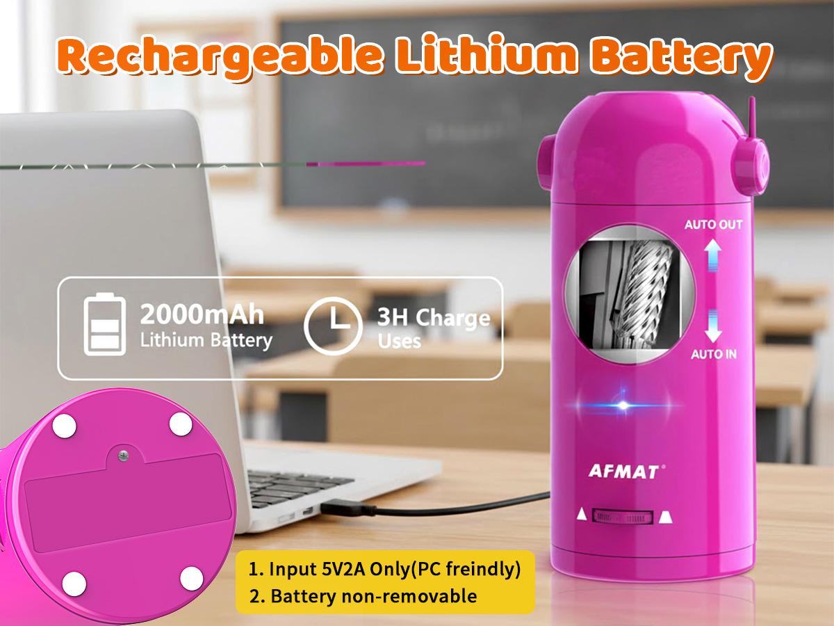 【SpringSemester】Electric Pencil Sharpener for Colored Pencils, Fully Automatic, Rechargeable, Fast Precise Sharpening, Fits 7 to 11.5mm Pencils, Ideal for Home and Classroom Office Supplies,Teacher Gift