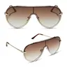 DIFF Imani Oversized Shield Designer Sunglasses