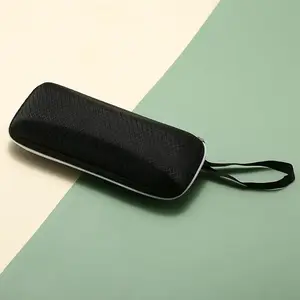 Fashion Glasses Box Sunglasses Large Frame Glasses Large Size Universal Black Zipper Glasses Box