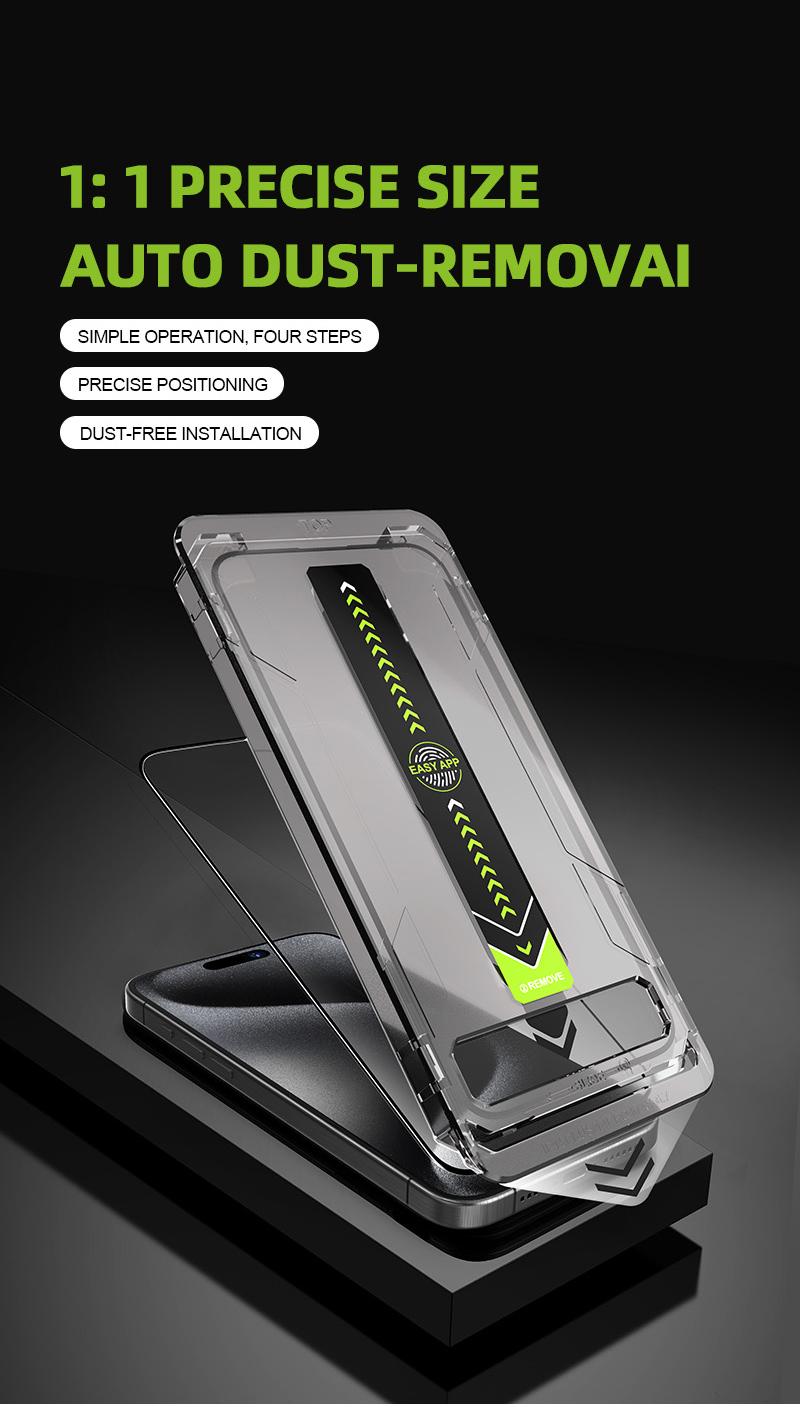 Screen Protector Compatible with iPhone 17 /iPhone 17Pro/iPhone 16 Pro/iPhone 13, Tempered Glass [9H+ Hardness] [Military-Grade Drop Protection] [Sensitive Touch] [Easy Installation Frame] [HD Clear]