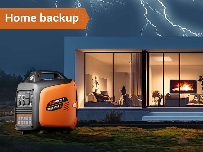 (Ships Within 24H) Efurden Portable Inverter Generator 2500W Gas Powered, Long Runtime Gas Generators for Home Use, Camping, Super Quiet Emergency Home Backup, with CO Sensor, EPA Compliant (Ships Within 24H) Efurden Portable Inverter Generator 2500W Gas Powered, Long Runtime Gas Generators for Home Use, Camping, Super Quiet Emergency Home Backup, with CO Sensor, EPA Compliant