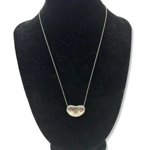 Pre-owned Tiffany & Co Sterling Silver Large Bean Necklace TIF1004