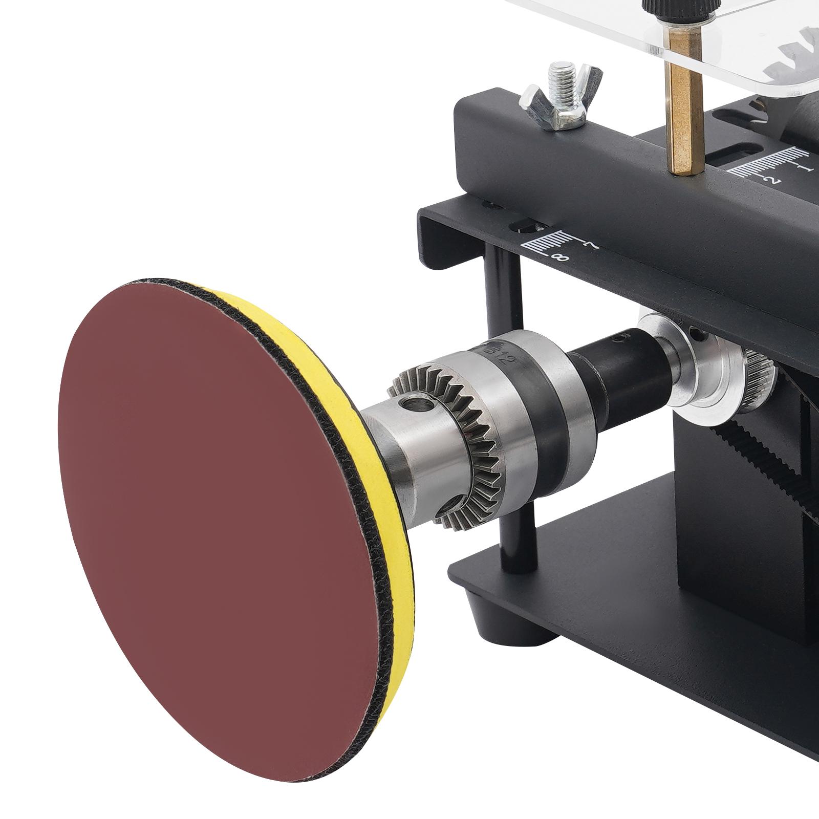 200W Mini Table Saw with Flexible Shaft 10000 RPM for Wood Acrylic PCB Cutting Engraving Tool Kit with Adapter Sandpapers