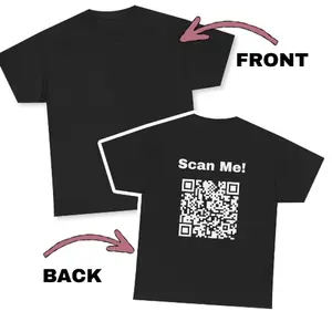 Funny QR Code T-Shirt – Scan for Jokes, Pranks & Surprise Messages