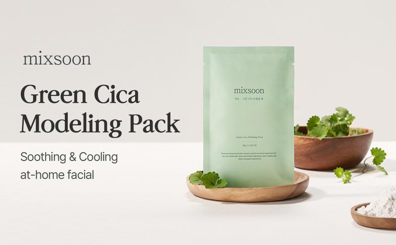 [mixsoon Official Shop] Green Cica Modeling Pack 5ea - Cooling and Hydrating Melting Pack for Glowing Skin