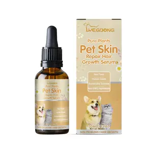Yegbong Pure Plants Pet Skin Repair & Hair Growth Serum – Non-Toxic, Human Grade, Natural Treatment for Dogs & Cats – Soothes Yeast Infection, Rash, Ringworm, Dermatitis – Promotes Fast Hair Growth & Wound Healing – 30ml/1 Fl Oz