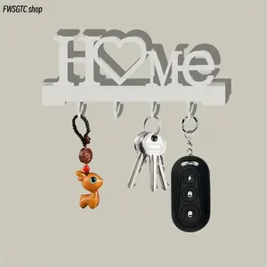 2026 Viral Trendy Wall Mount Key Holders, Heart Shaped Aesthetic Decor Hooks & Keychain Organizer, Practical Home Storage Rack, Lovely Living Room Wall Decor Accessory