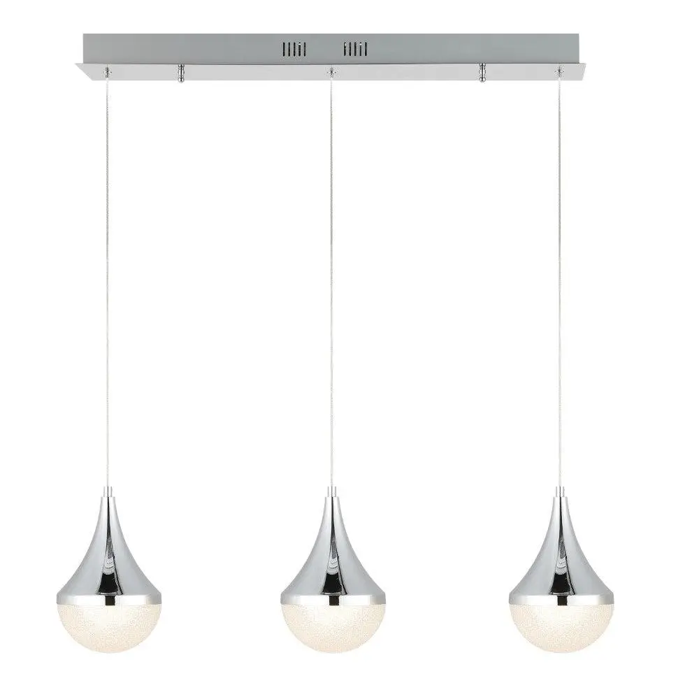 JONATHAN Y Elyse Teardrop Contemporary Mid-Century Iron-Acrylic Integrated Linear 24W LED Pendant - Adjustable Indoor Decorative Lights, DEHP-Free Ceiling Light for Living Room, Bedroom, Ceiling Lights, Teardrop Form