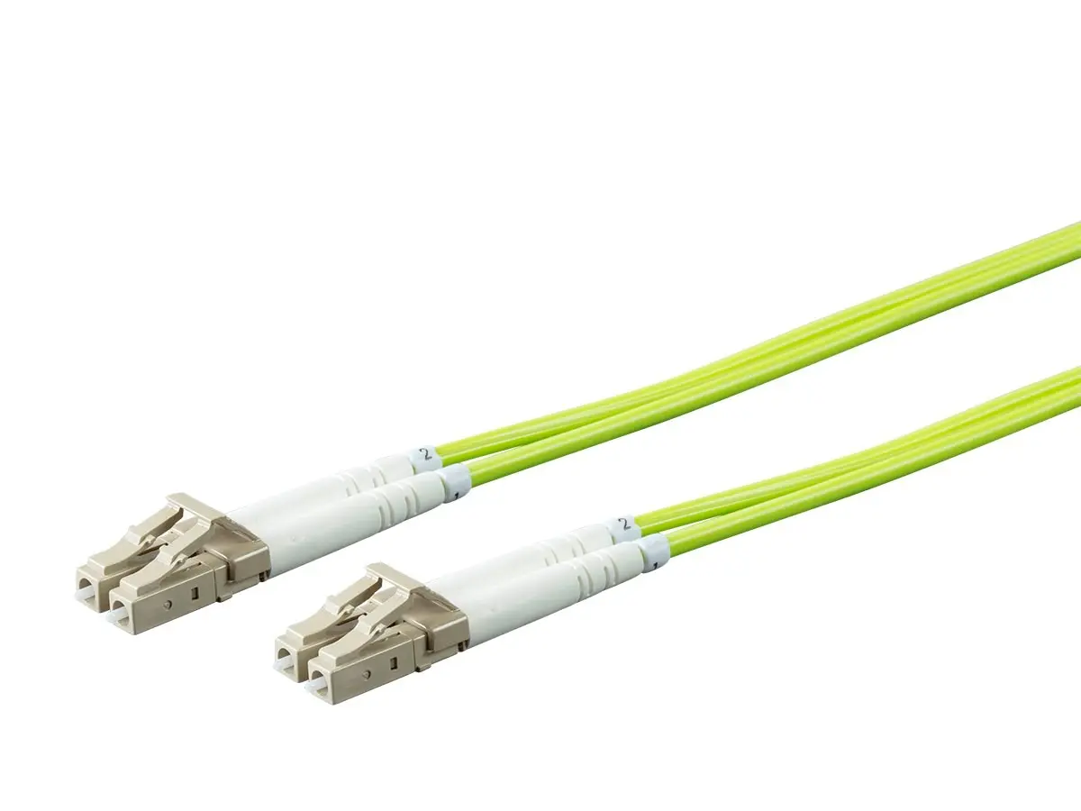 Monoprice 45948 9 m Multi Mode OM5 Fiber Optic Cable, LC-LC UL 2 mm 25-125 OFNR Duplex - Green