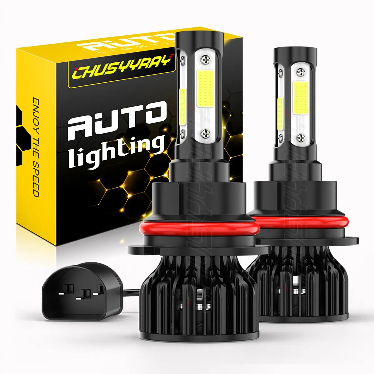 9007 HB5 LED Headlight Kit Hi/Low Bulbs For Ford F150 1992-2003 F250 1992-1999 Automotive Led Drl Vehicle Led