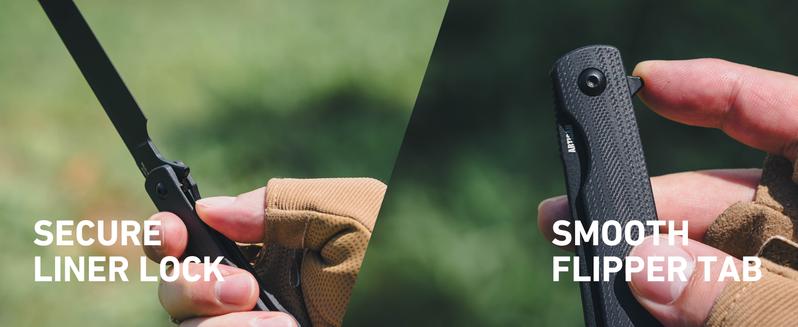 ARTISANCUTLERY Orthodox V2 Pocket Knife, 3.54" AR-RPM9 Steel Blade G10 Handle Folding Knife for Christmas gift, Camping Hiking, 1883P Natural Green(New Version)