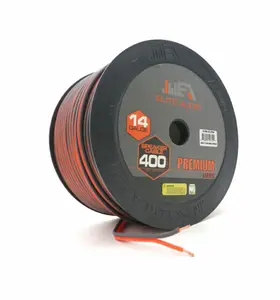 Elite Audio EA-PRM14G-SPWR 14 Gauge CCA Speaker Wire – 400ft | Premium Car Audio Power Cable for Subwoofers & Amplifiers