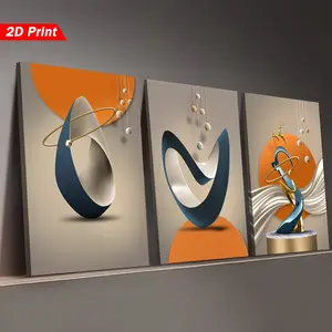 3-Piece Abstract Geometric Fashion 2D Framed Canvas Prints, Ready to Hang Modern Art, Trendy Wall Decor for Home, Bedroom & Living Room woman poster design