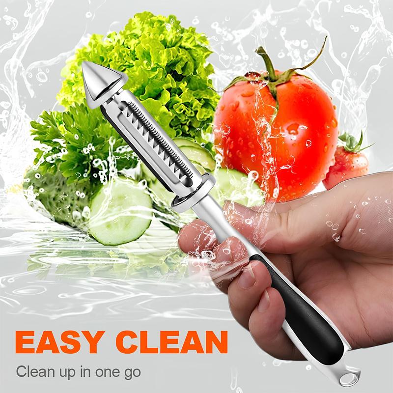 Vegetable Peeler, Stainless Steel 2 in 1 Vegetable Peeler, Built-in Bottle Opener, Built-in Bottle Opener, Ideal for Apples, Potatoes, Pumpkins, Papayas & Zucchinis Vegetable Peeler, Stainless Steel 2 in 1 Vegetable Peeler, Built-in Bottle Opener, Built-in Bottle Opener, Ideal for Apples, Potatoes, Pumpkins, Papayas & Zucchinis