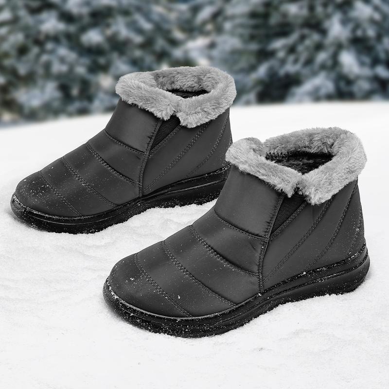 Mysoft Women's Winter Snow Boots, Warm Fur Outdoor Shoes, Womensfashion Footwear, Winter Boots for Women, Perfect Valentine's Day Gift  Girl