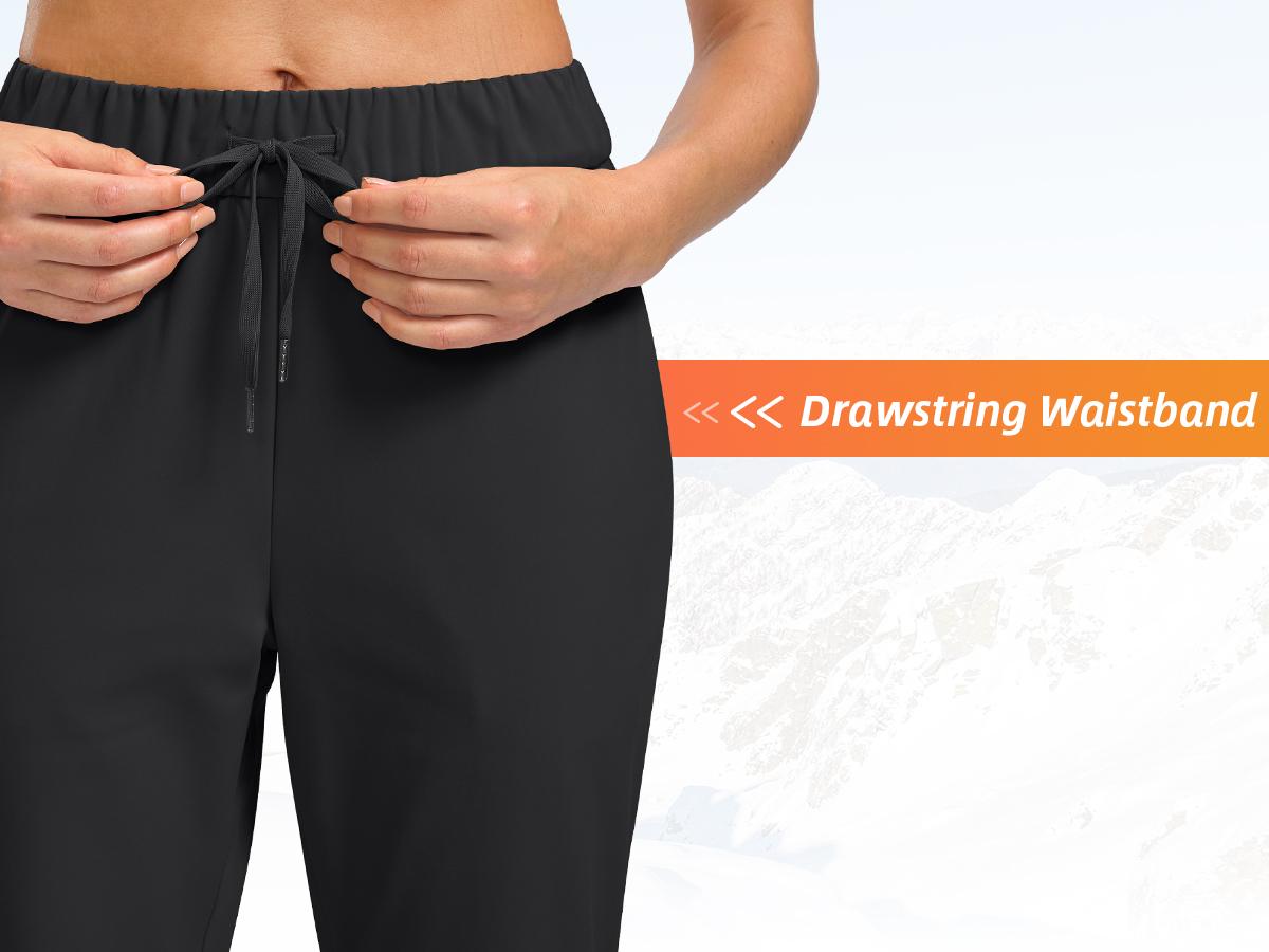 G Gradual Fleece Lined Pants Women 27.5"/29" Golf Pants 3 Pockets Water Resistant Warm Sweatpants for Cold Weather Warmth Elastic Drawstring Casual Wear G Gradual Fleece Lined Pants Women 27.5"/29" Golf Pants 3 Pockets Water Resistant Warm Sweatpants for Cold Weather Warmth Elastic Drawstring Casual Wear