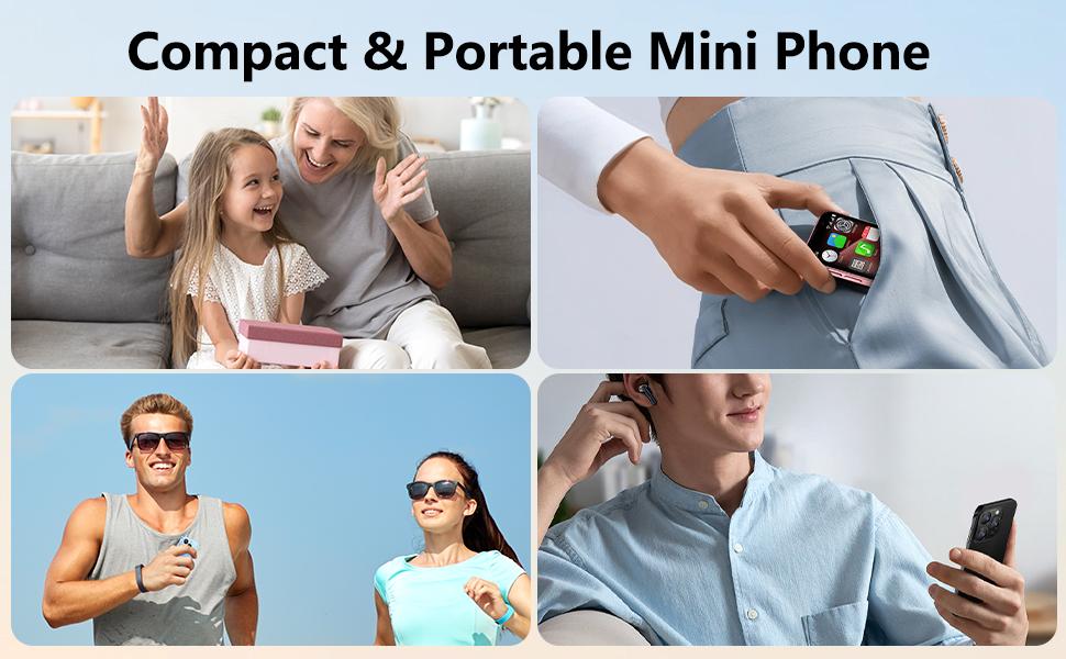 BLKE Mini Smartphone 3.0" HD Touchscreen Kids' ToyCellphone GPS Portable Lightweight Android SystemCapabilities 3P+5MP Dual Camera Setup Perfect Gift forKids Learning Tool 1000mAh notes to use 5V/1A adaptersonly 2.4GHz WiFi supported, No SiM Support