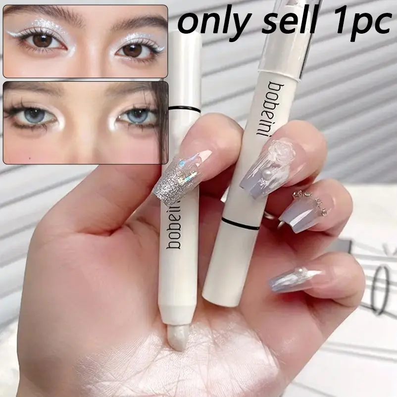 Glitter highlighter & dewy brightener pen, brighten inner corner & under eye instantly, smooth texture for clear diamond dewy eye makeup