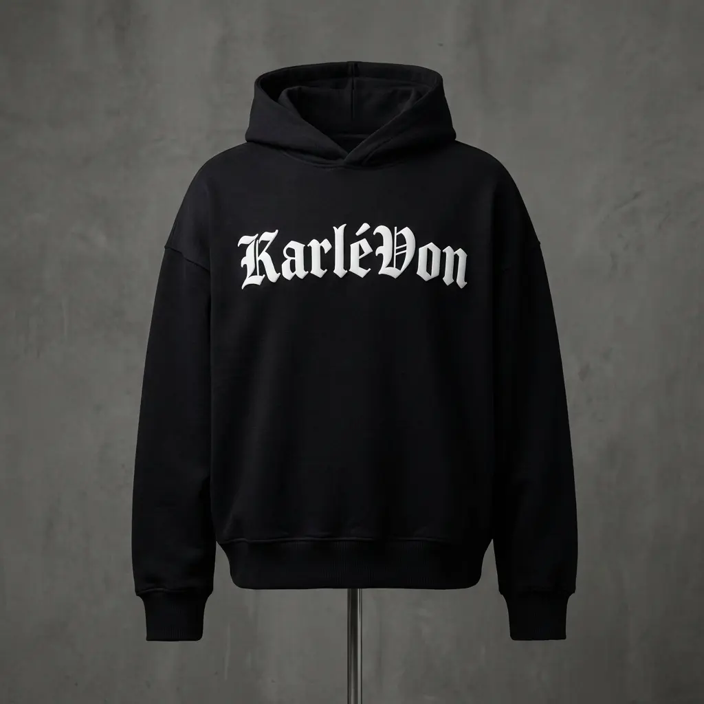 KARLÉVON Men's Heavyweight Oversized Hoodie - 400 GSM Premium Fleece, Boxy Fit, Embroidered, Casual Menswear Sweatshirt with Kangaroo Pocket, Sweatshirts, Long Sleeve