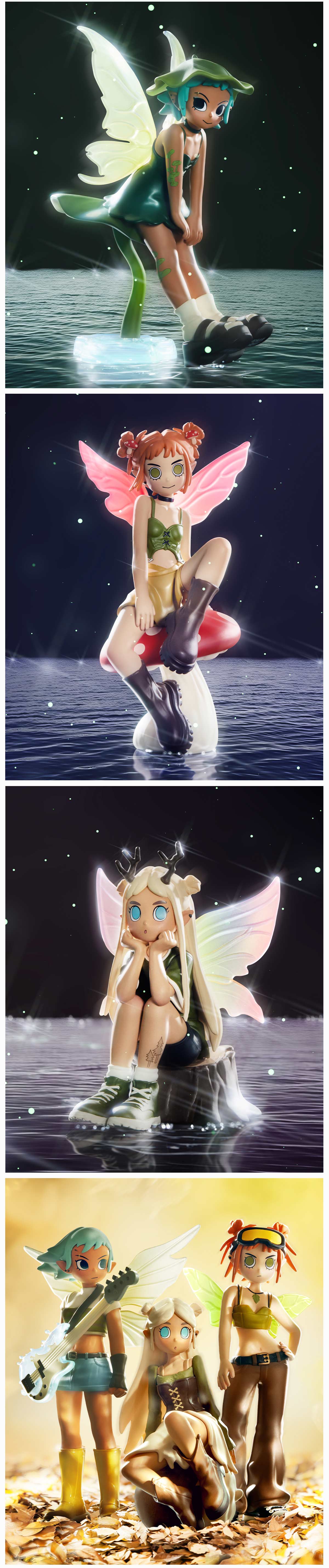 POP MART Peach Riot Punk Fairy Series Figures, Blind Box POP MART Peach Riot Punk Fairy Series Figures, Blind Box