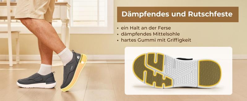 FitVille Men's EasyTop Wings Diabetic sporty Shoes V2 Boy Footwear Comfort Flat Soft Mix Color Sneaker Runner summer shoes High Rebound Midsole Honeycomb Rubber Outsole Stable Heel Ring mens shoes Outdoorfun