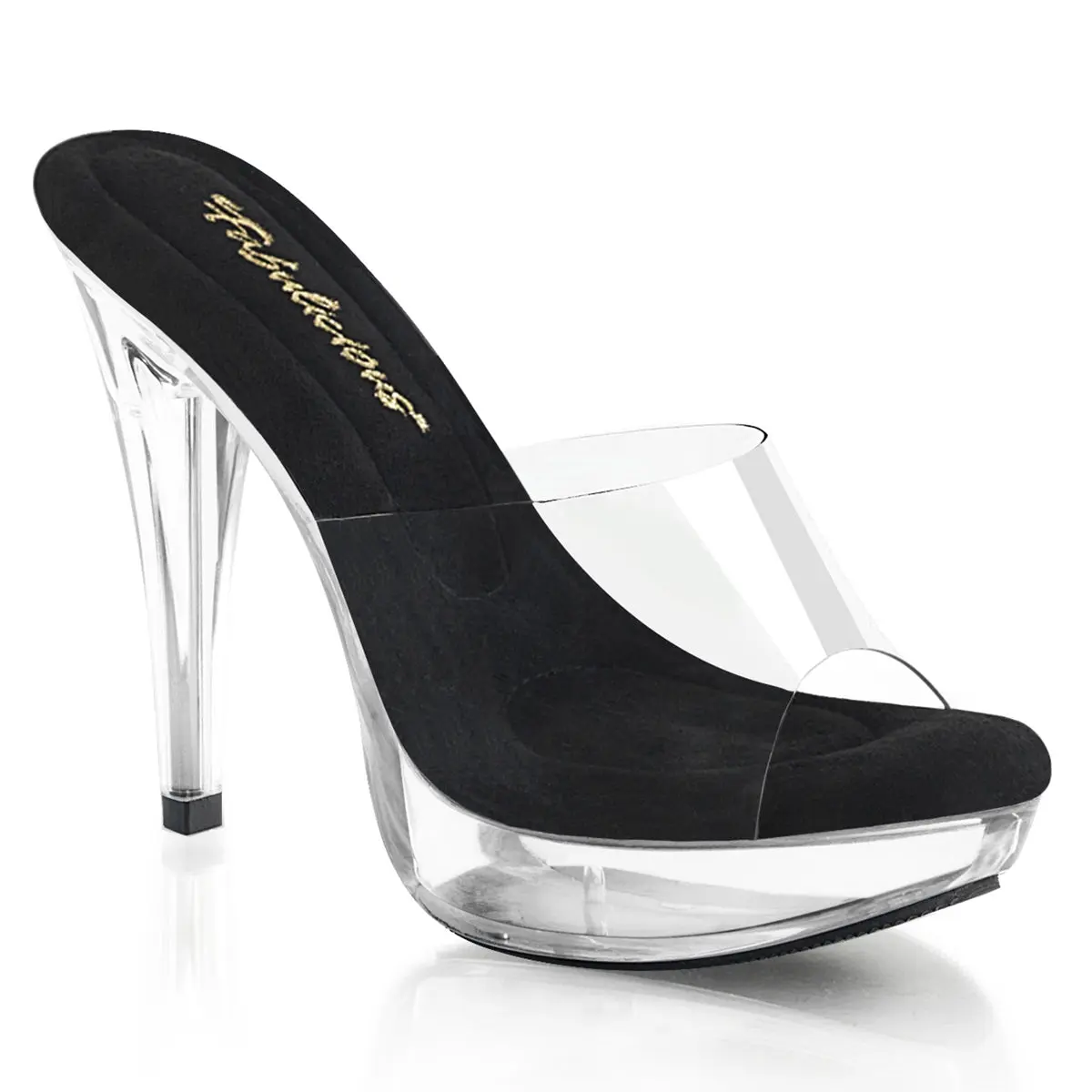 Women's Formal Unique Wedge Heels Sandals - Platform Heels Footwear for Cocktail Events, Style 501 Black Shoes