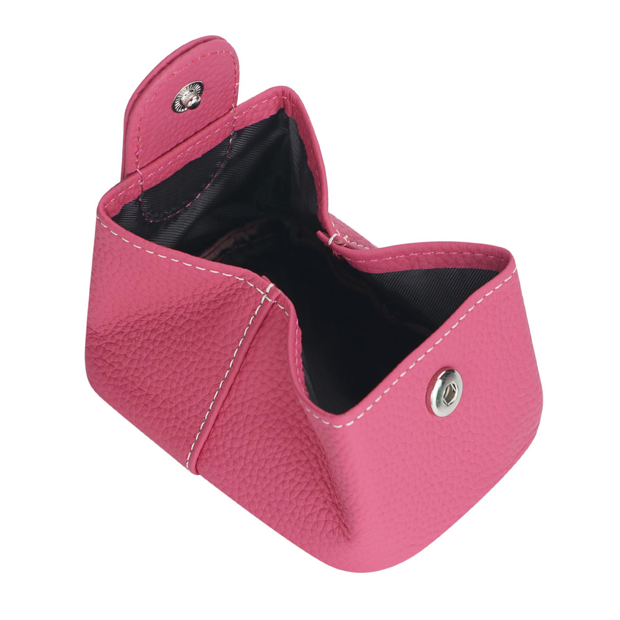 Royal Bagger Mini Lychee Pattern Coin Purse, Solid Color Buckle Key Earphone Storage Bag, Casual Change Pouch for Daily Use 1603 SpringStatements