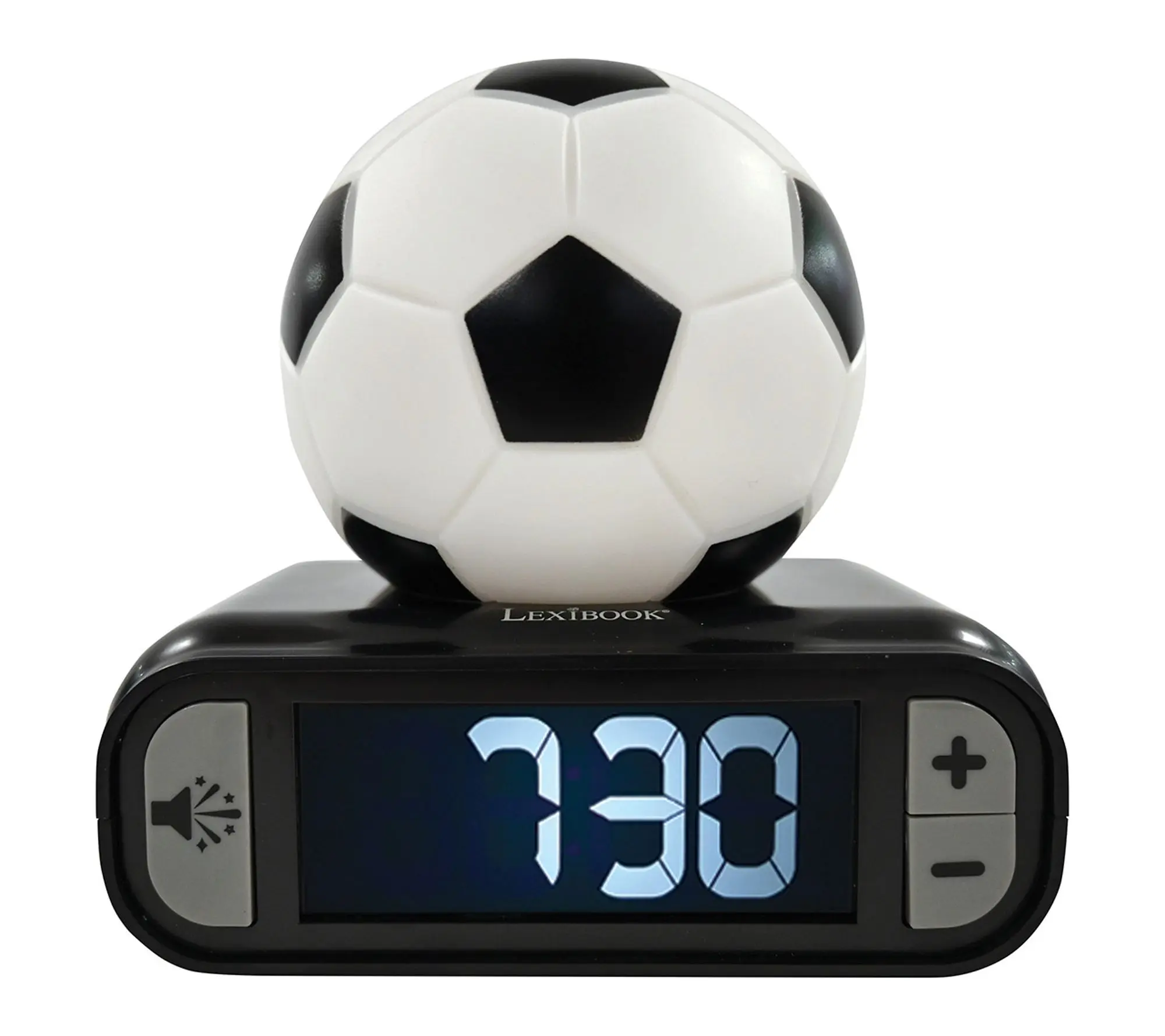 Lexibook 3D Football Digital Alarm Clock with Light & Sounds