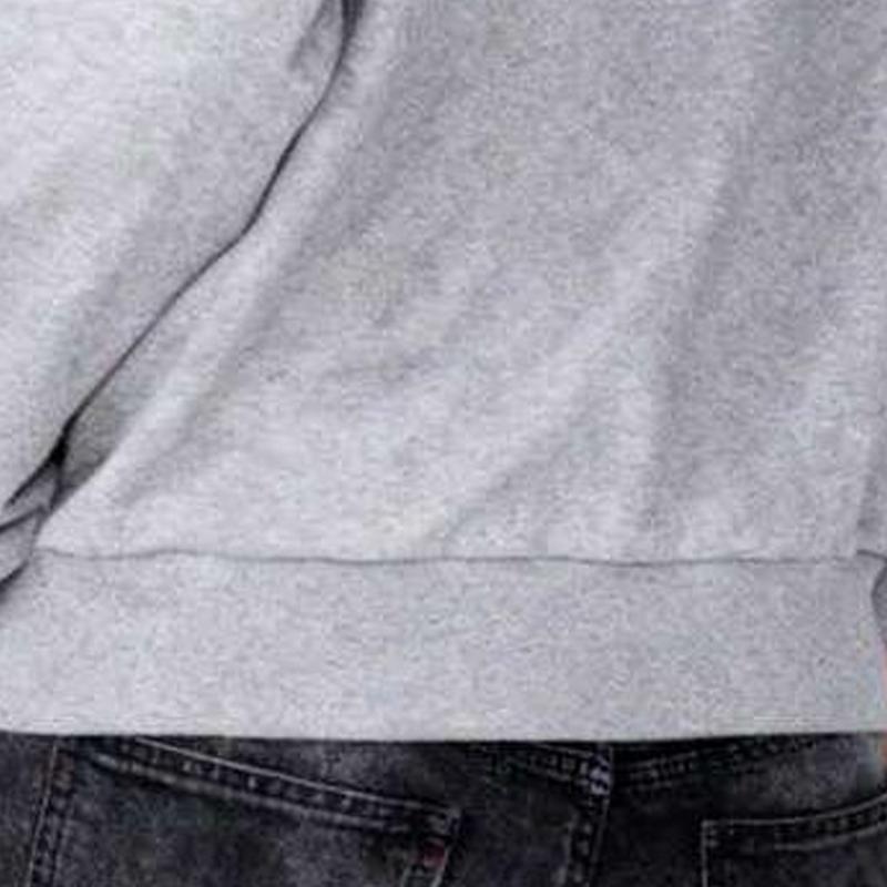 Men's solid-color full-zip shoulder-down hooded sweater, regular version casual long-sleeved hooded sweatshirt, suitable for autumn and winter wear, daily wear men's clothing